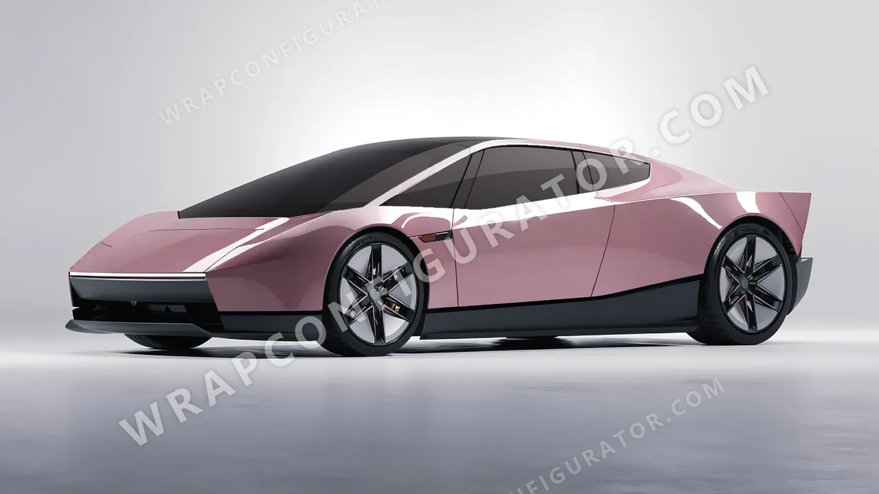 Pink Tesla Roadster 2026 wrapped in Colourshield PPF by HyperPro Dried Pink HGF85-P