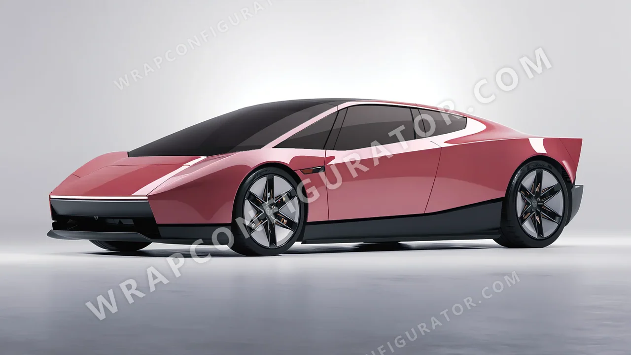 Pink Tesla Roadster 2026 wrapped in Colourshield PPF by HyperPro Dried Rose HGF81-P