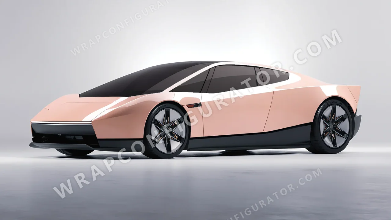 Pink Tesla Roadster 2026 wrapped in Colourshield PPF by HyperPro Soft Pink HGF74-P
