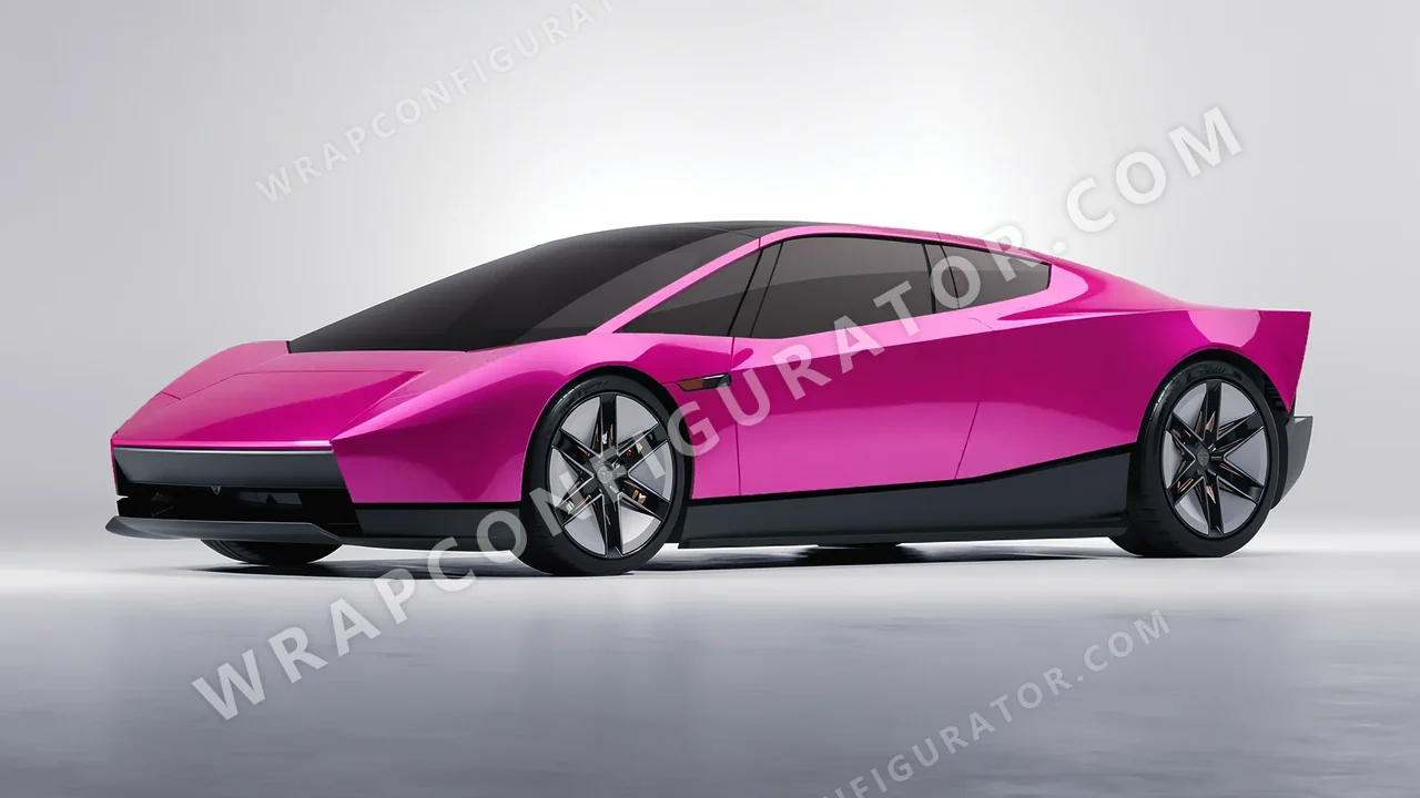 Pink Tesla Roadster 2026 wrapped in KPMF Momentum Pink K75406
