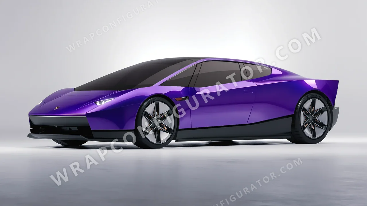 Purple Tesla Roadster 2026 wrapped in 3M Gloss Plum Explosion GP258