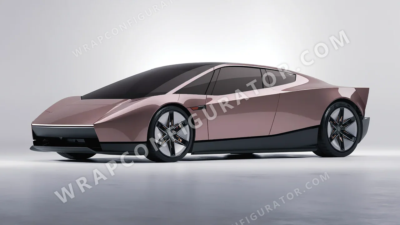 Purple Tesla Roadster 2026 wrapped in Colourshield PPF by HyperPro Berry HGM33-P
