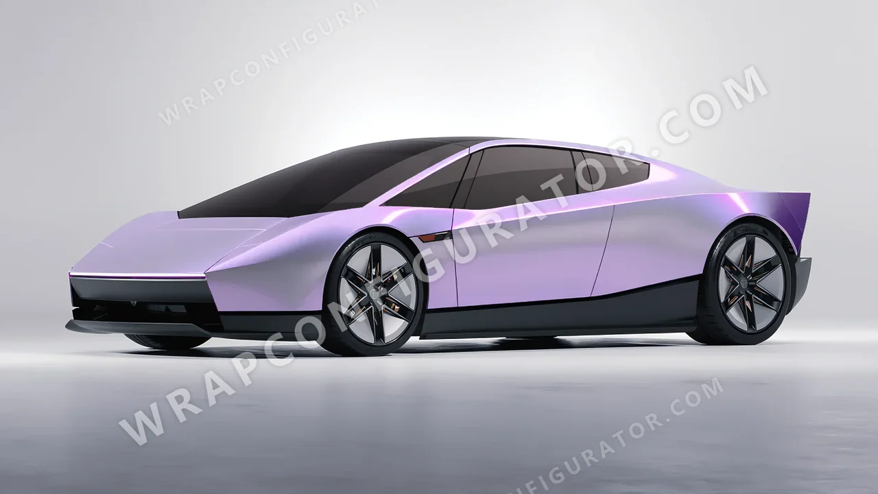 Purple Tesla Roadster 2026 wrapped in Colourshield PPF by HyperPro Gray Purple CGM07-P