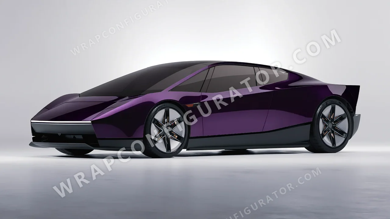Purple Tesla Roadster 2026 wrapped in Colourshield PPF by HyperPro Midnight Purple GAF47-P