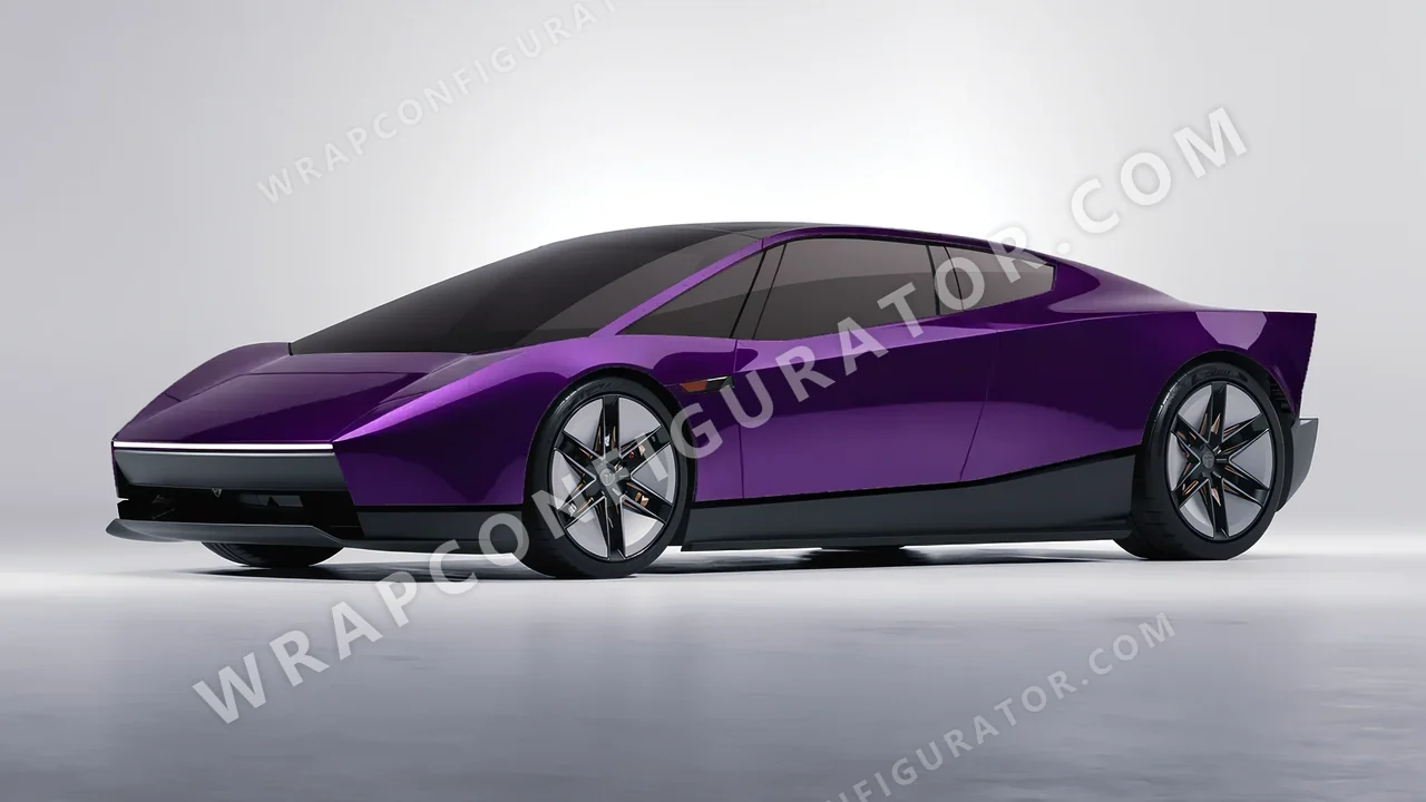 Purple Tesla Roadster 2026 wrapped in Colourshield PPF by HyperPro Midnight Purple HGM42-P
