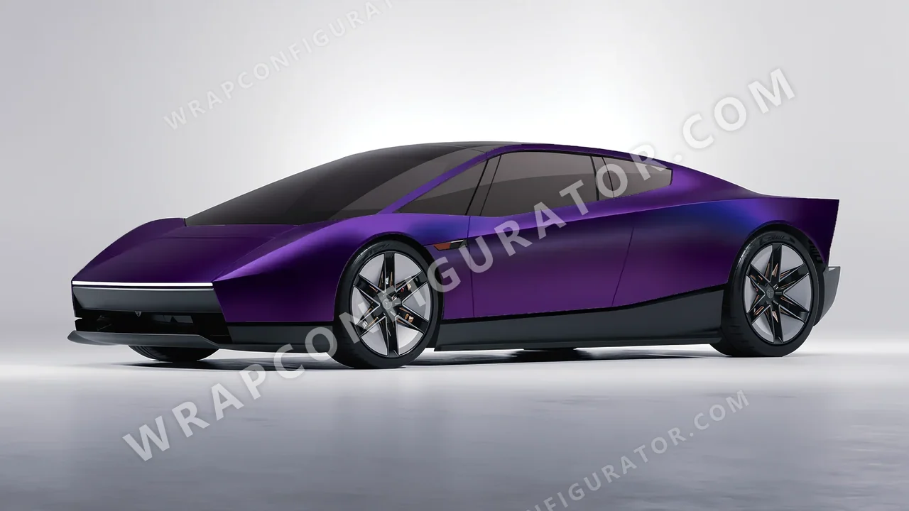 Purple Tesla Roadster 2026 wrapped in Colourshield PPF by HyperPro Midnight Purple MSF52-P