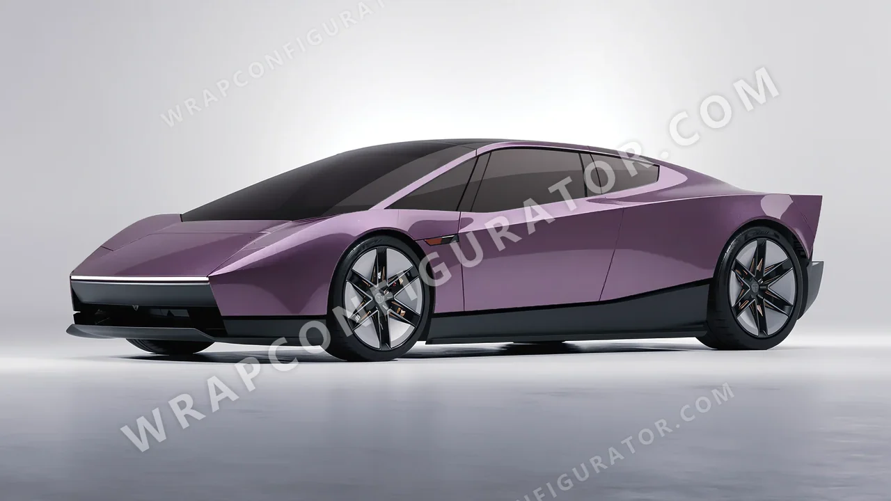 Purple Tesla Roadster 2026 wrapped in Colourshield PPF by HyperPro Smoke Purple GAF22-P