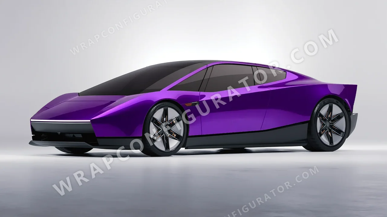 Purple Tesla Roadster 2026 wrapped in Colourshield PPF by HyperPro Velour Purple HGM78-P