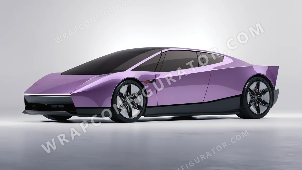 Purple Tesla Roadster 2026 wrapped in Colourshield PPF by HyperPro Wisteria Purple GAF50-P