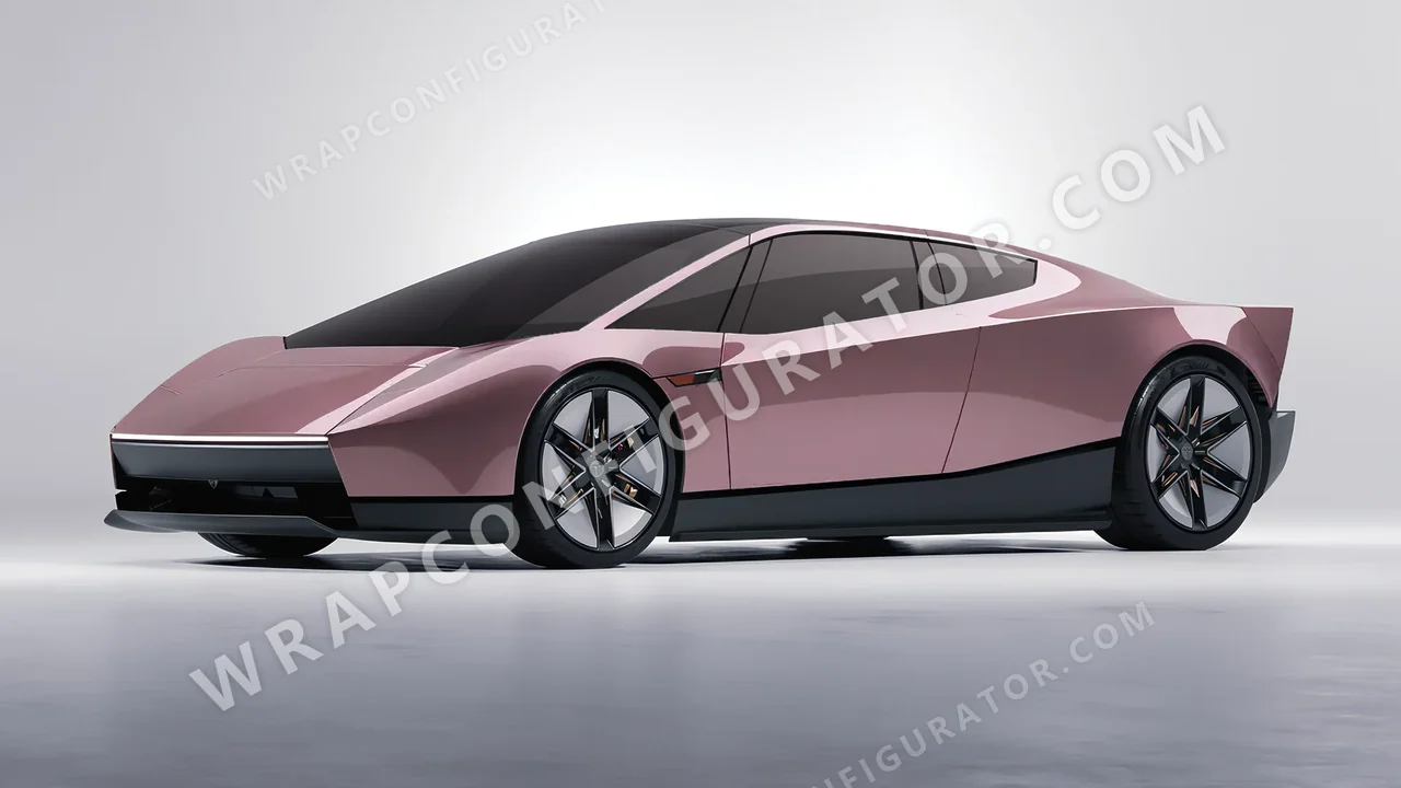 Purple Tesla Roadster 2026 wrapped in Inozetek Dynamic PPF Berry DPPF943