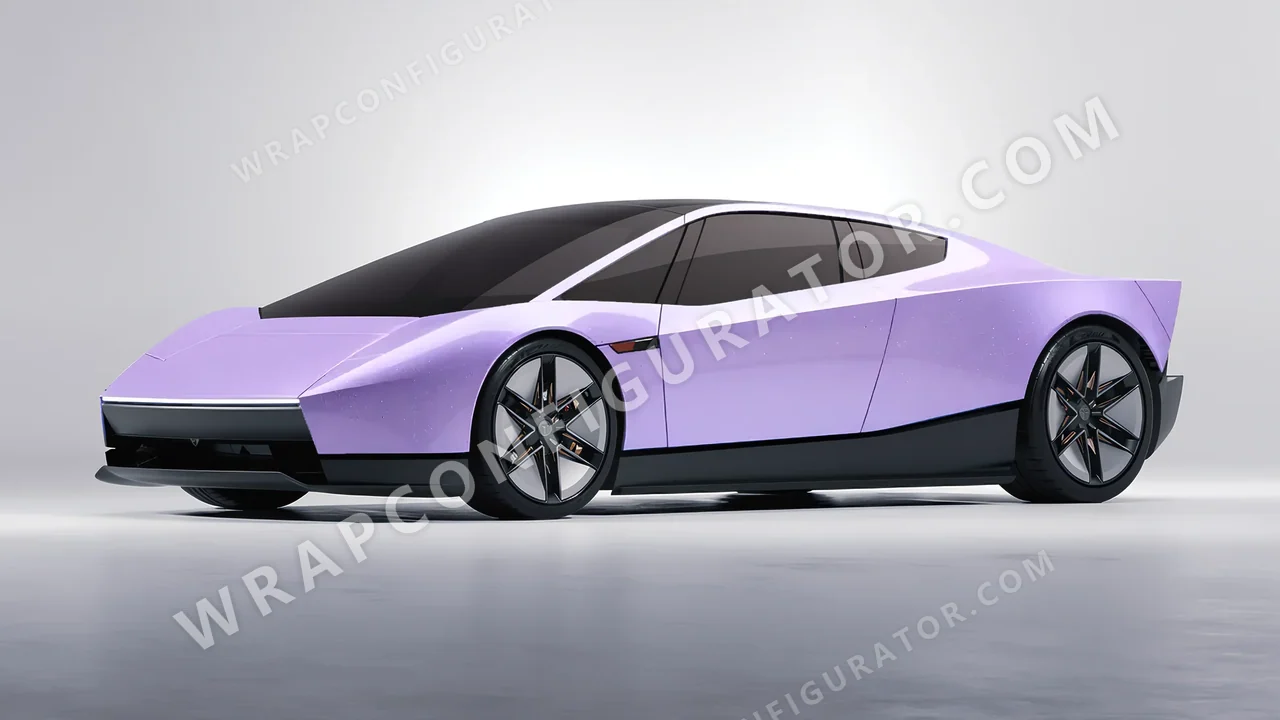 Purple Tesla Roadster 2026 wrapped in Inozetek Dynamic PPF Purple DPPF939