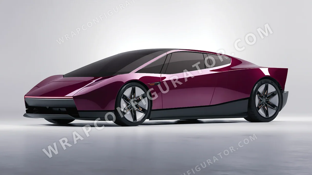 Red Tesla Roadster 2026 wrapped in Colourshield PPF by HyperPro Ruby Star HGF61-P