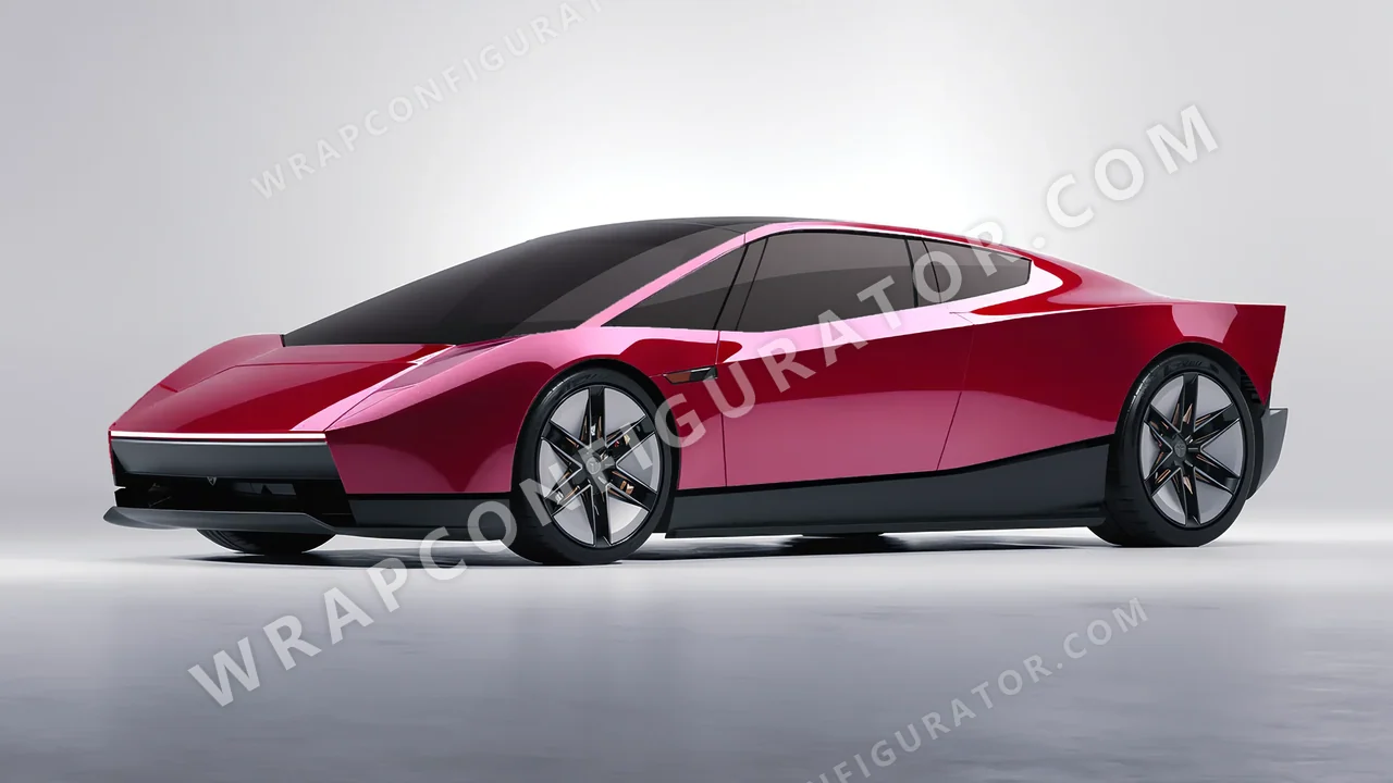 Red Tesla Roadster 2026 wrapped in Colourshield PPF by HyperPro Strawberry Red HGF48-P