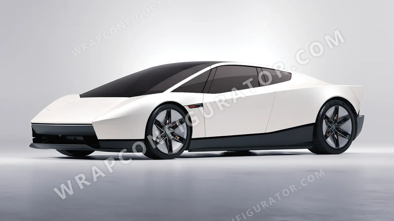 White Tesla Roadster 2026 wrapped in Colourshield PPF by HyperPro White MF14-P