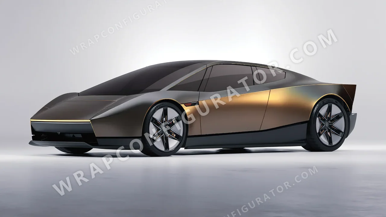 Yellow Tesla Roadster 2026 wrapped in Colourshield PPF by HyperPro Gray Gold CGM13-P