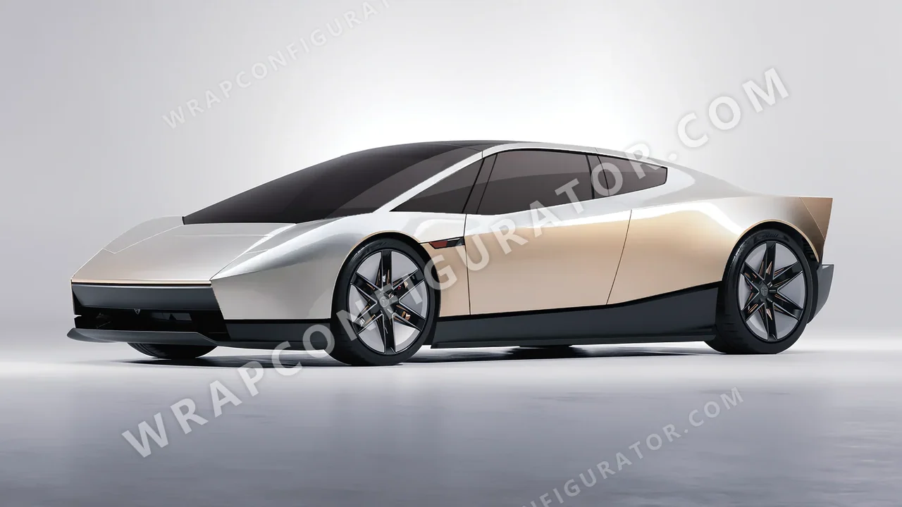 Yellow Tesla Roadster 2026 wrapped in Inozetek Dynamic PPF Silica Brass DPPF906