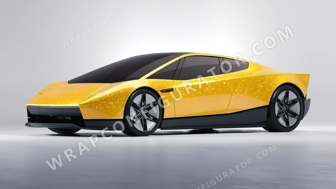 Yellow Tesla Roadster 2026 wrapped in Inozetek Dynamic PPF Yellow DPPF714