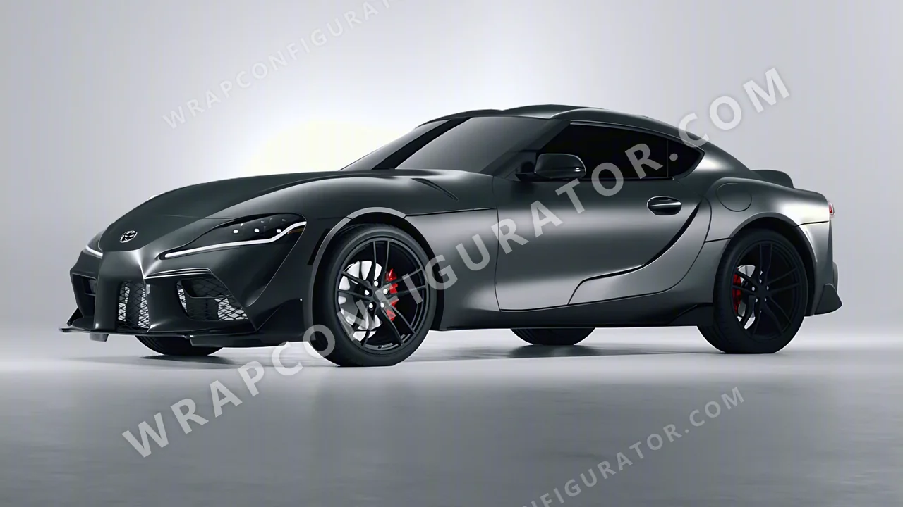 Black Toyota Supra GR 2020 wrapped in Avery Dennison Eclipse SW900-199-M