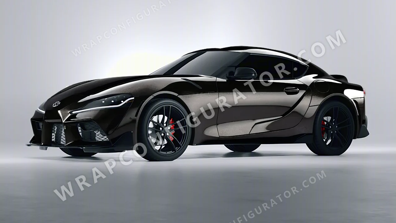 Black Toyota Supra GR 2020 wrapped in Colourshield PPF by HyperPro Black GAF27-P