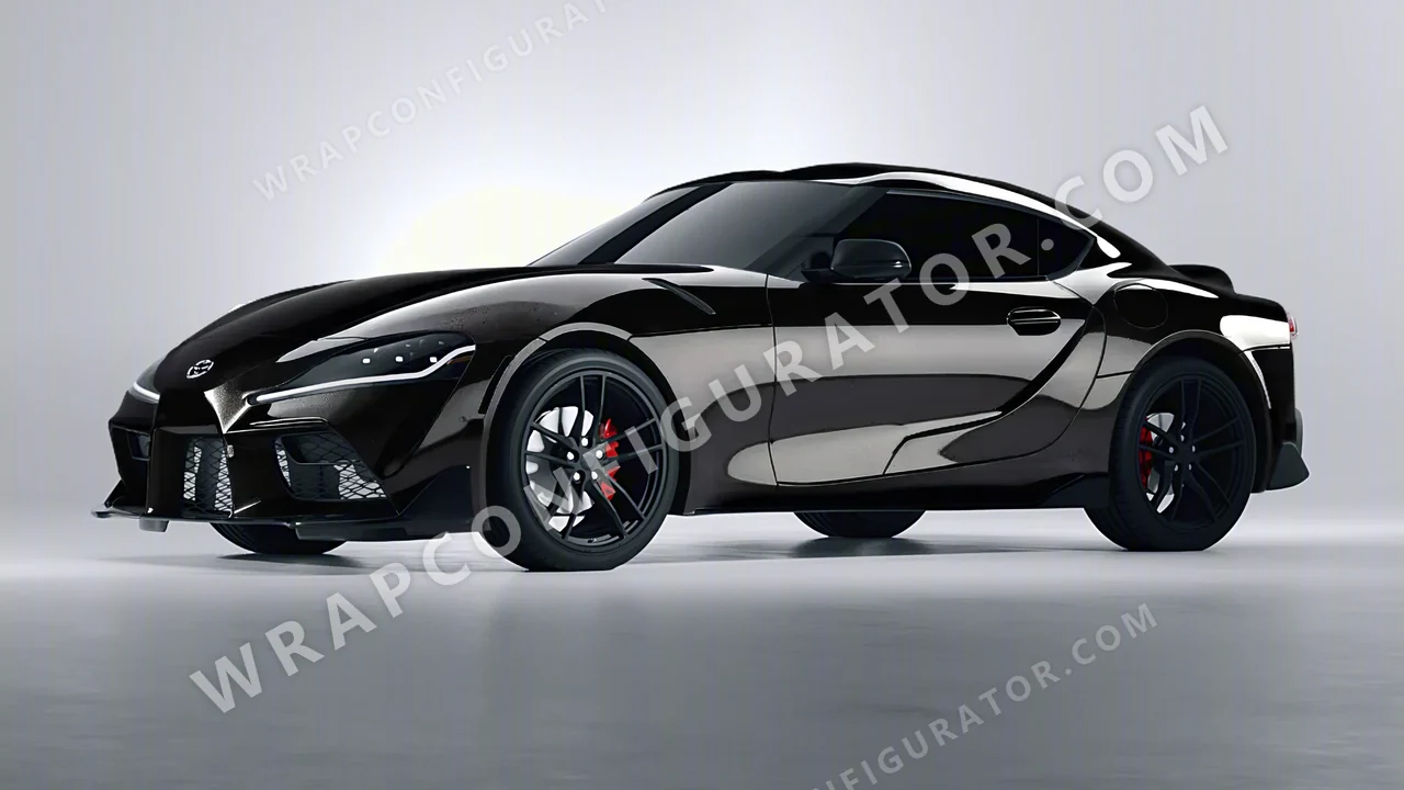 Black Toyota Supra GR 2020 wrapped in Colourshield PPF by HyperPro Black HGM23-P