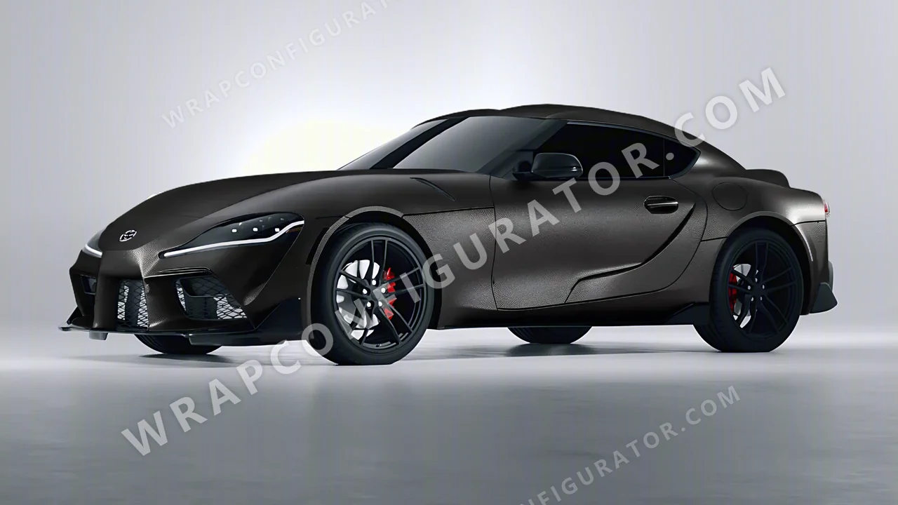 Black Toyota Supra GR 2020 wrapped in Colourshield PPF by HyperPro Black MF40-P