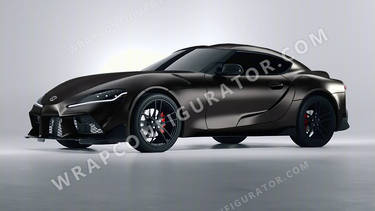 Black Toyota Supra GR 2020 wrapped in Inozetek Dynamic PPF Blackout DPPF819