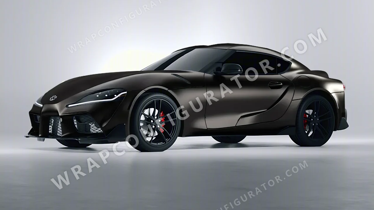 Black Toyota Supra GR 2020 wrapped in Inozetek Dynamic PPF Midnight Black DPPF924