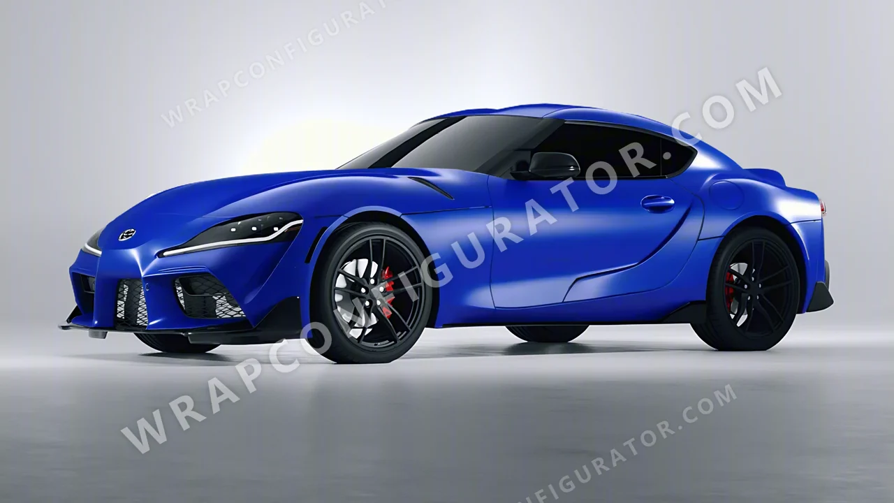 Blue Toyota Supra GR 2020 wrapped in Avery Dennison Blue SW900-677-O