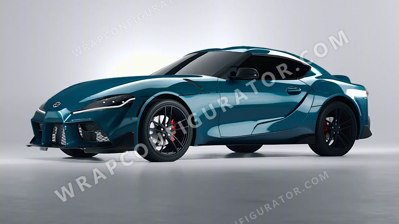 Blue Toyota Supra GR 2020 wrapped in Colourshield PPF by HyperPro Aqua HGF22-P