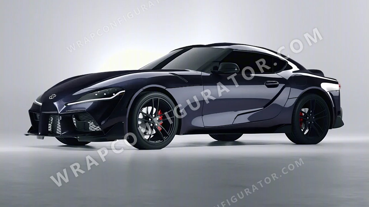 Blue Toyota Supra GR 2020 wrapped in Colourshield PPF by HyperPro Gray/Blue GAF25-P
