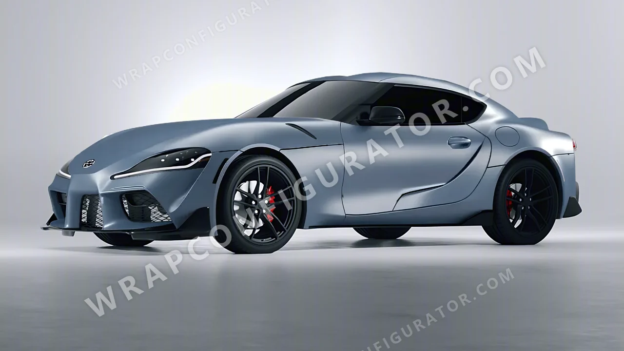 Blue Toyota Supra GR 2020 wrapped in Colourshield PPF by HyperPro Gray/Blue SMF40-P