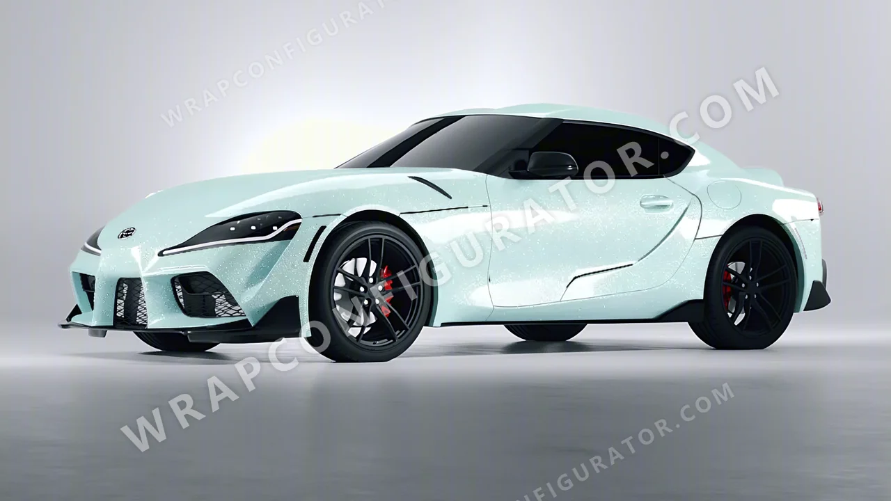 Blue Toyota Supra GR 2020 wrapped in Colourshield PPF by HyperPro Light Blue GPF10-P