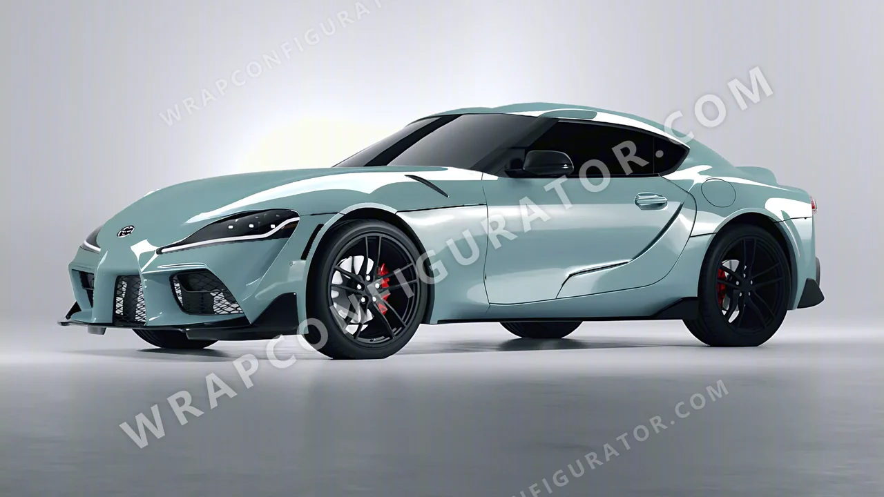 Blue Toyota Supra GR 2020 wrapped in Colourshield PPF by HyperPro Shadow Blue HGF73-P