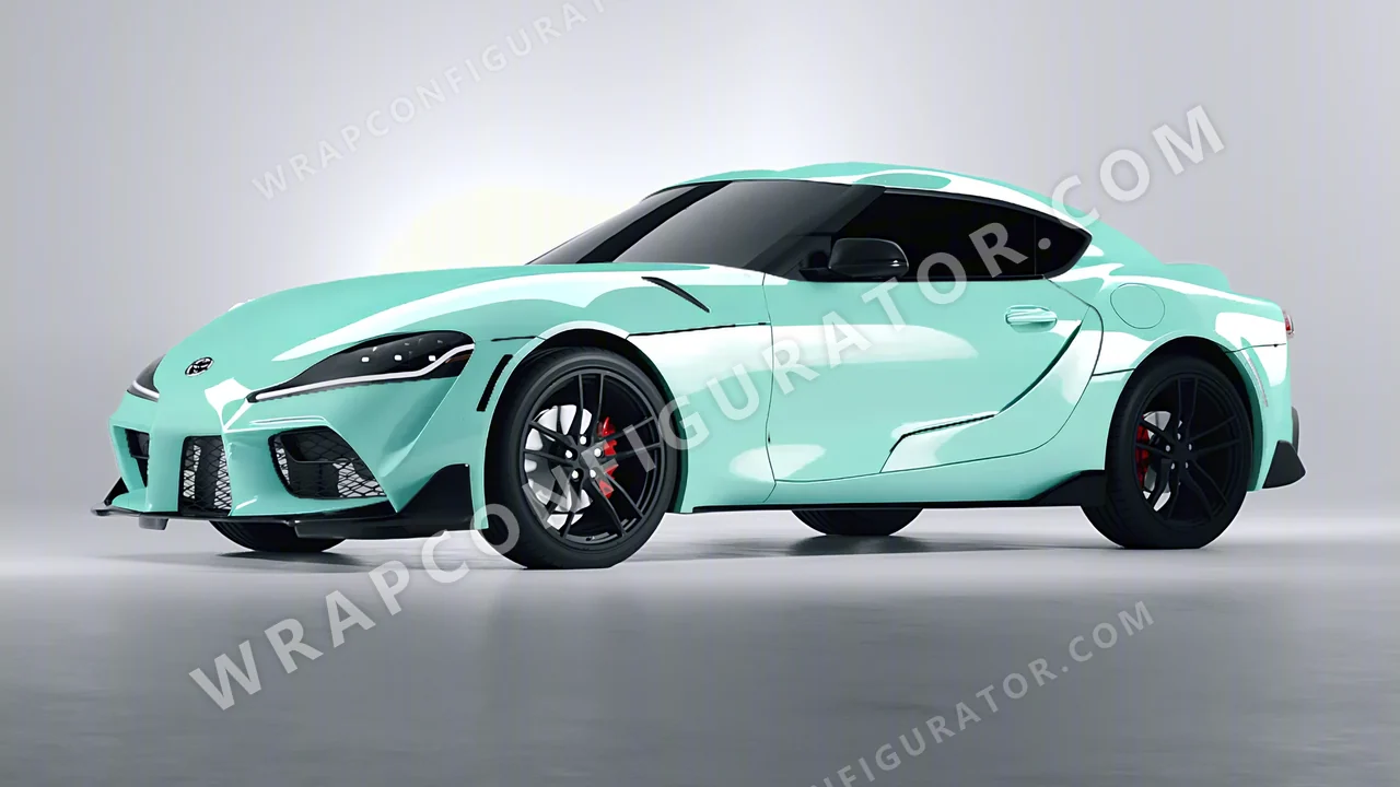 Blue Toyota Supra GR 2020 wrapped in Colourshield PPF by HyperPro Tiffany HGF12-P