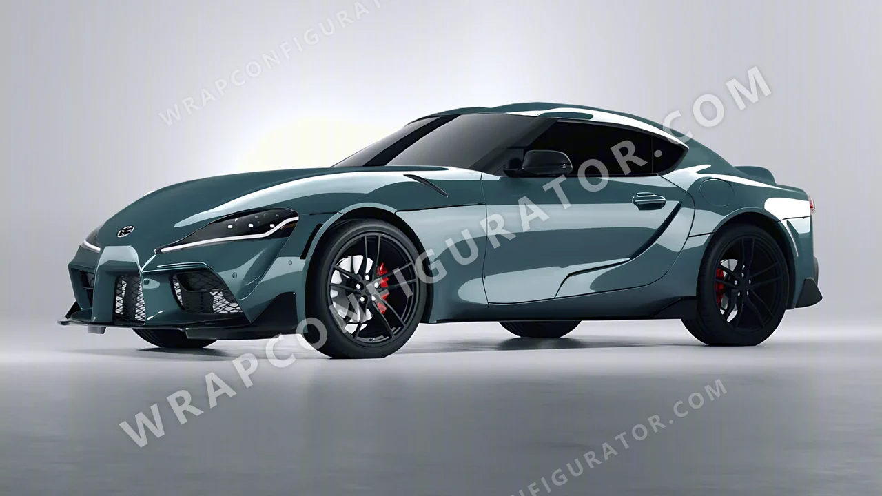 Blue Toyota Supra GR 2020 wrapped in Inozetek Dynamic PPF Copaze Blue CPZE101