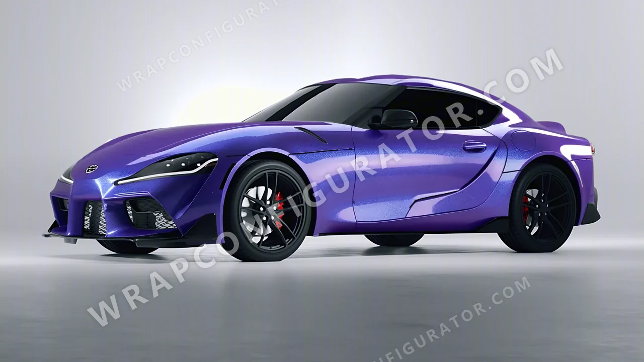 Blue Toyota Supra GR 2020 wrapped in KPMF Twilight Sky K75417