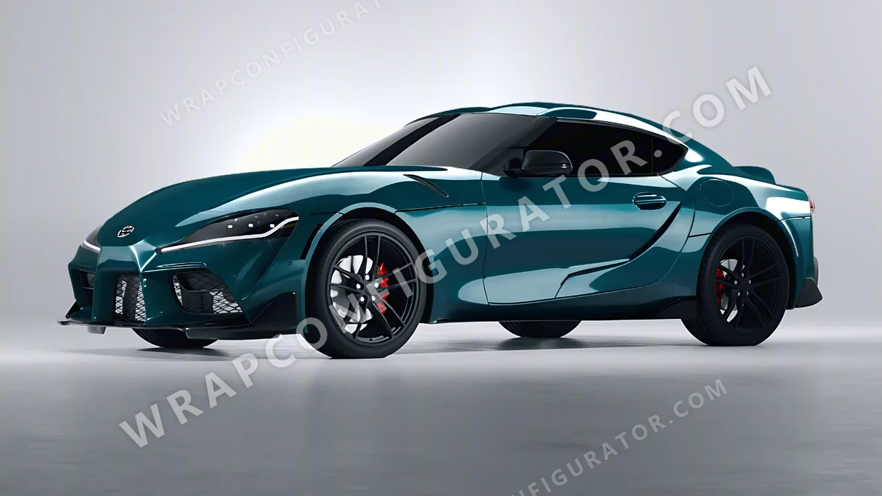 Blue Toyota Supra GR 2020 wrapped in ORACAL Juniper 970RA-689G