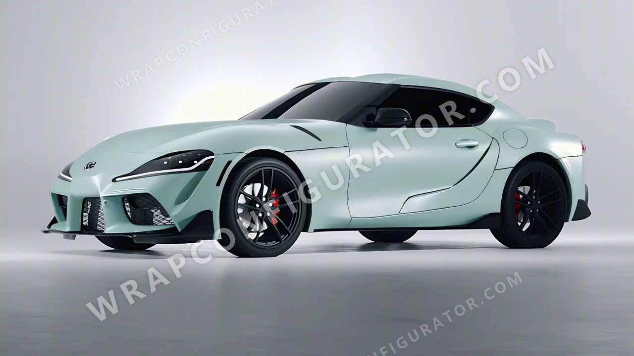 Green Toyota Supra GR 2020 wrapped in Avery Dennison Jade SW900-702-O