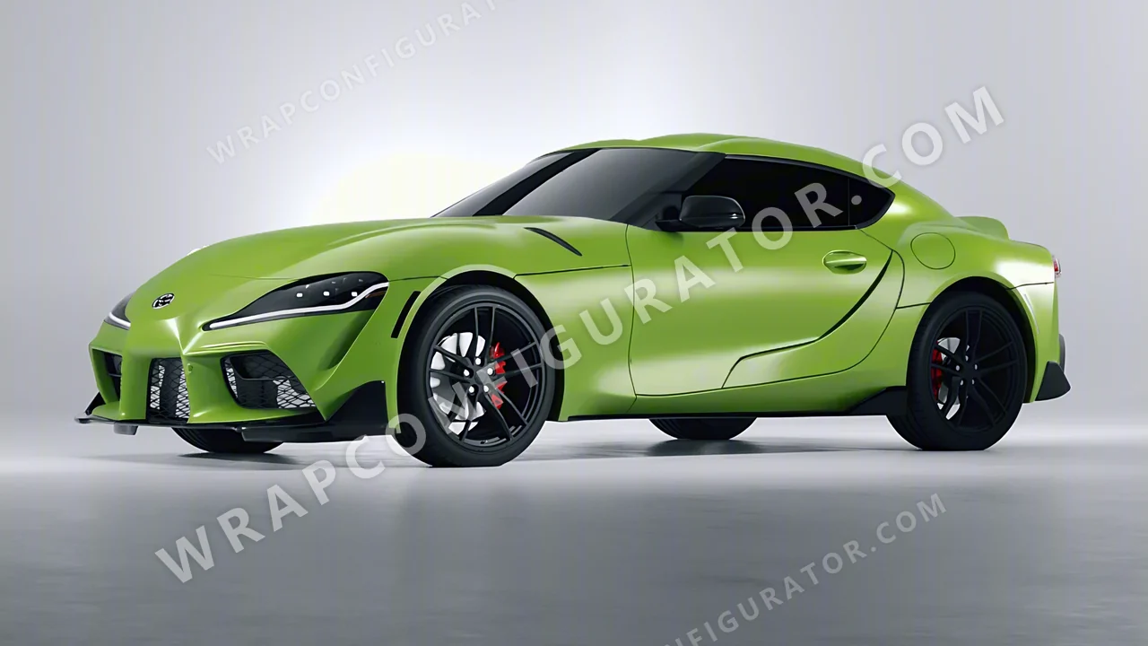 Green Toyota Supra GR 2020 wrapped in Avery Dennison Tropical Vacation Green SW900-701-O