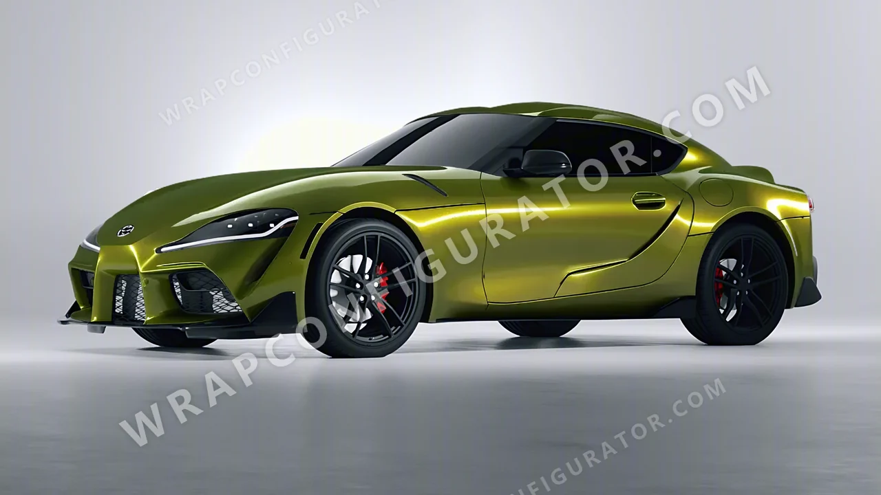 Green Toyota Supra GR 2020 wrapped in Colourshield PPF by HyperPro Ghost Green MSF14G-P