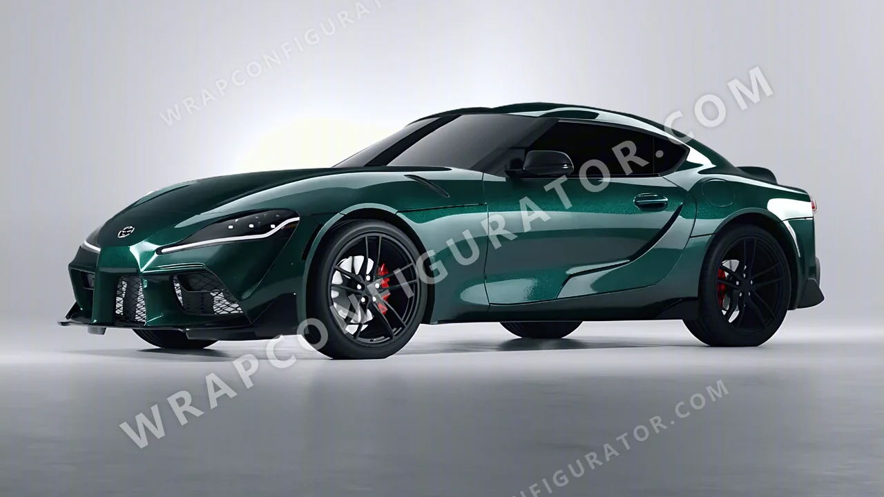Green Toyota Supra GR 2020 wrapped in Colourshield PPF by HyperPro Green GAF39-P