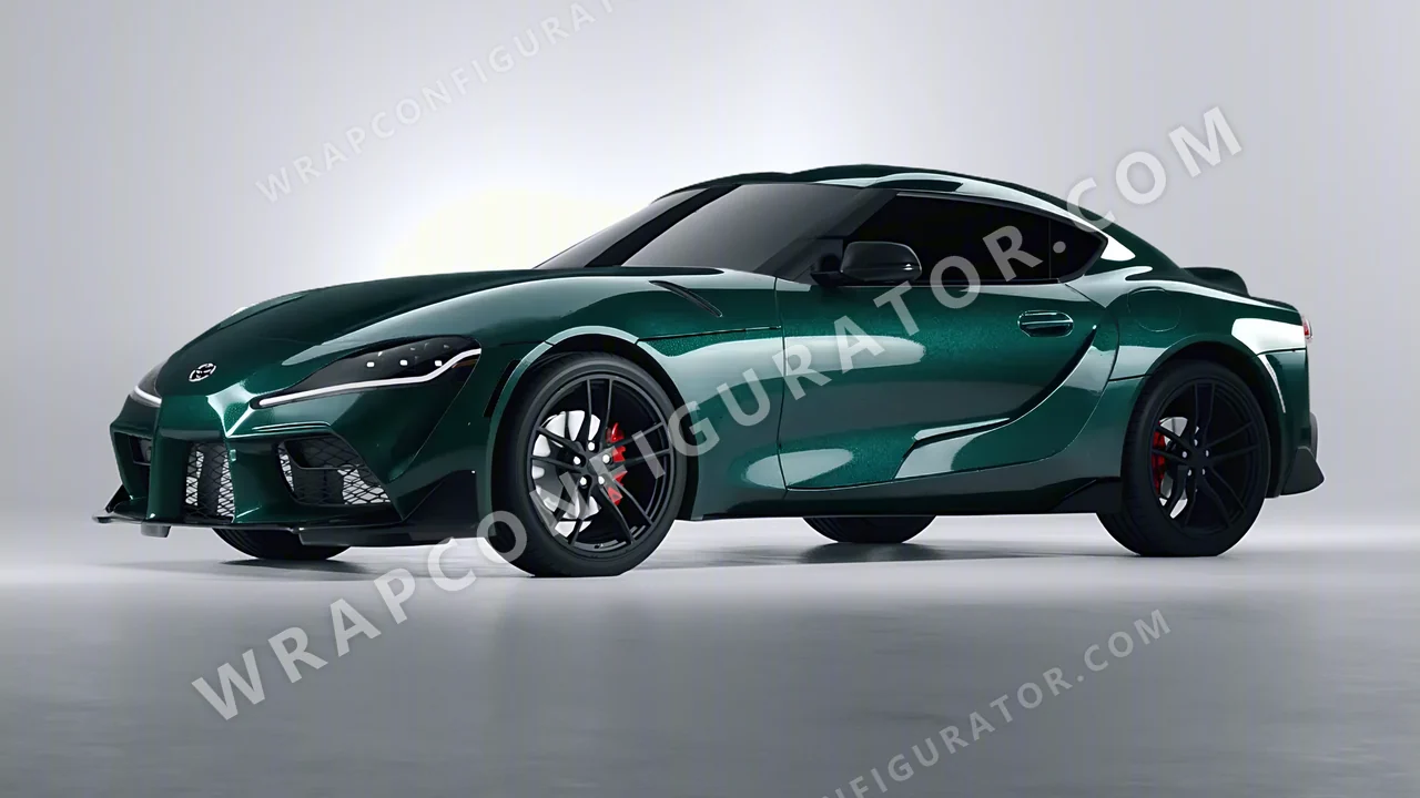 Green Toyota Supra GR 2020 wrapped in Colourshield PPF by HyperPro Green HGM59-P