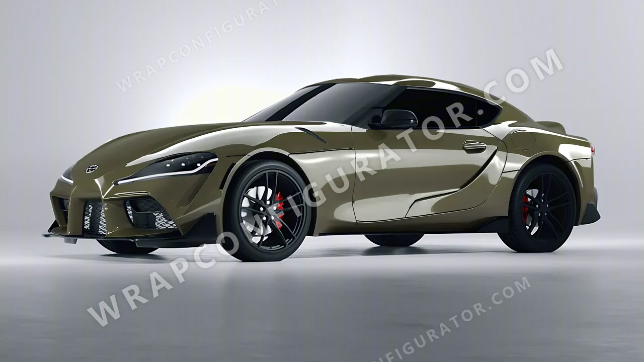 Green Toyota Supra GR 2020 wrapped in Colourshield PPF by HyperPro Laurel Green HGF28-P