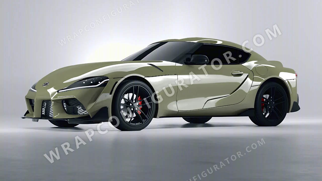 Green Toyota Supra GR 2020 wrapped in Colourshield PPF by HyperPro Light Green HGF19-P