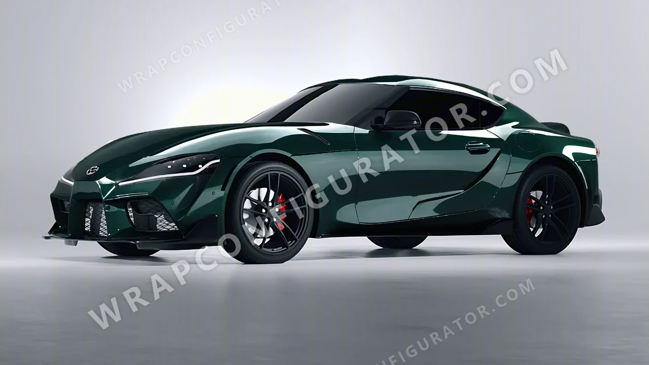 Green Toyota Supra GR 2020 wrapped in Colourshield PPF by HyperPro Sacramento Green HGF35-P