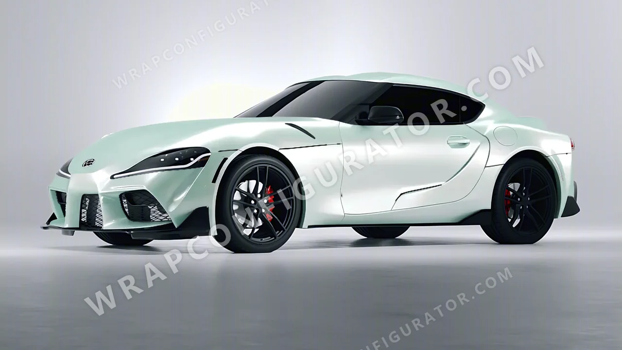 Green Toyota Supra GR 2020 wrapped in ORACAL Pearl Green 970RA-992G