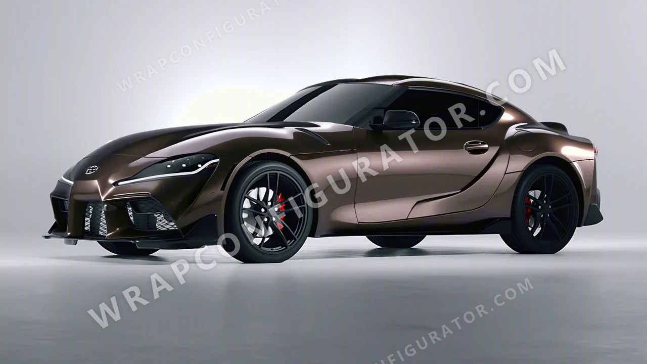 Grey Toyota Supra GR 2020 wrapped in 3M Gloss Charcoal Metallic G211