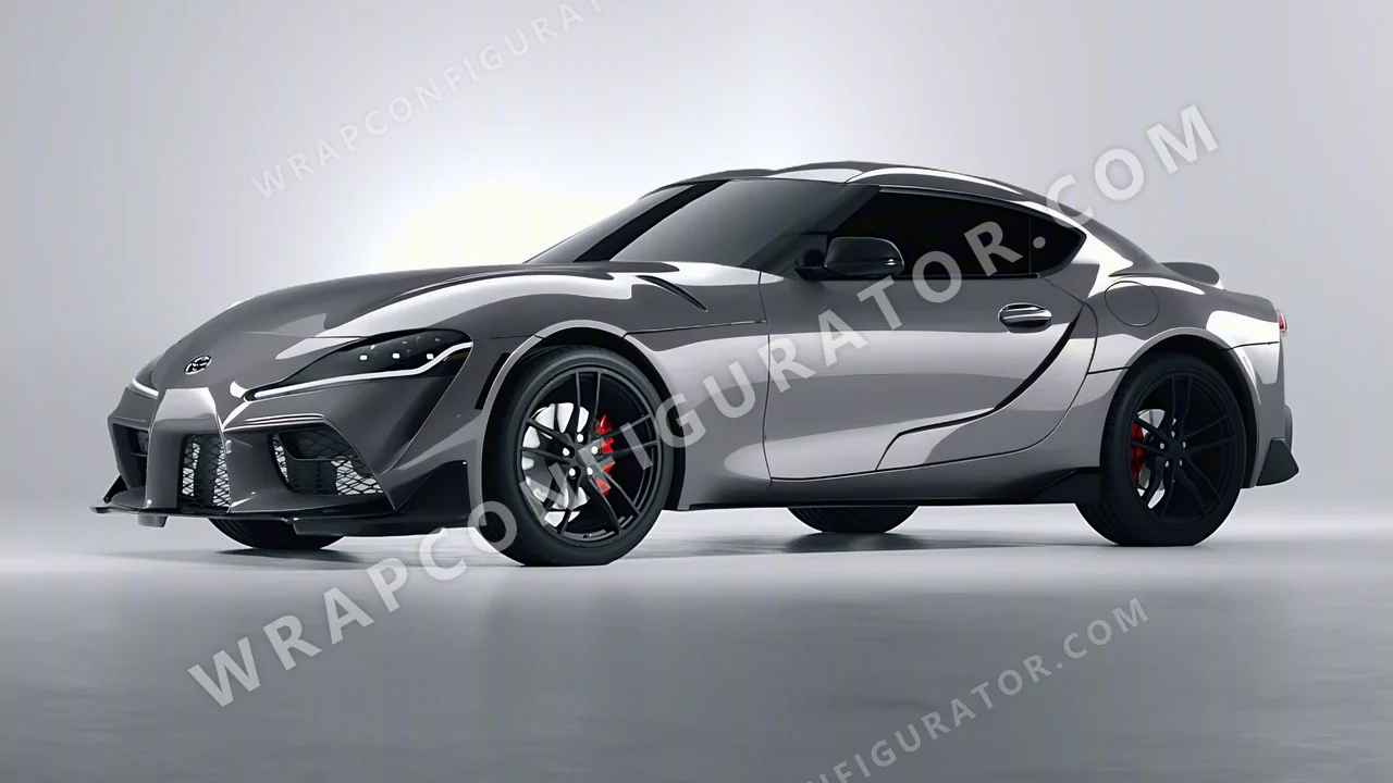 Grey Toyota Supra GR 2020 wrapped in 3M Gloss Storm Gray G31