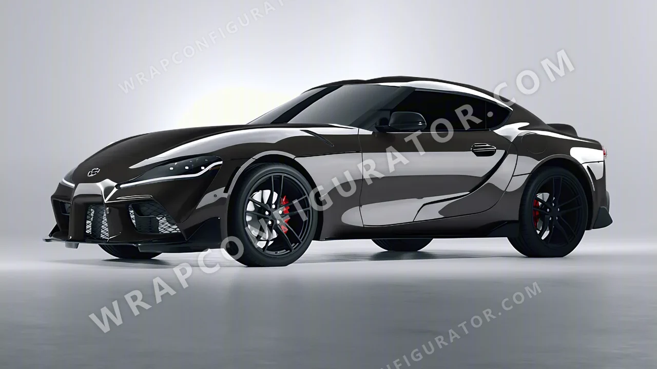 Grey Toyota Supra GR 2020 wrapped in 3M Meteor Gray HG81