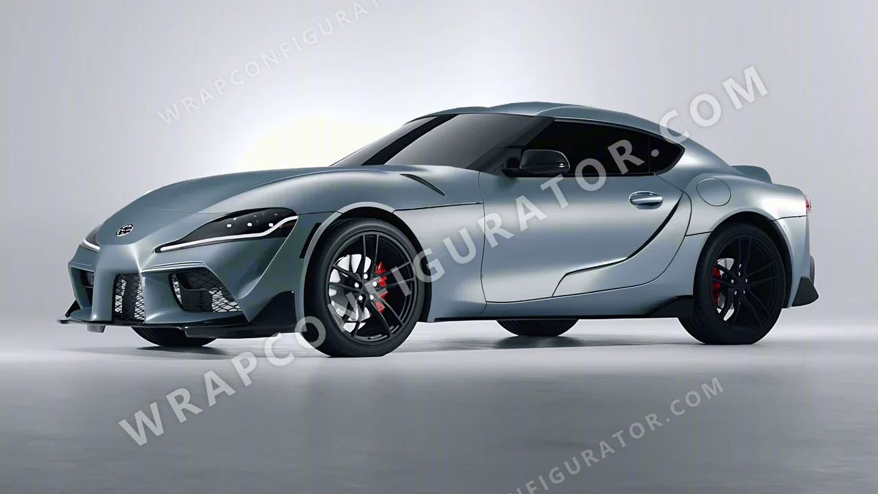 Grey Toyota Supra GR 2020 wrapped in Avery Dennison Anthracite SW900-858-M